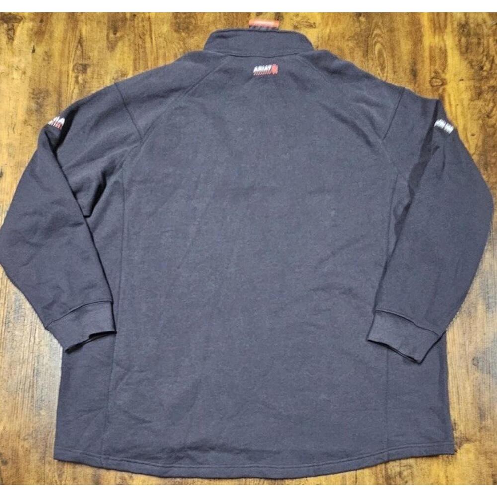 ARIAT CAT2 FR 1/4 Zip Sweatshirt Mens 3XL Tall Blue UL Certified Pullover NWT - Picture 7 of 7